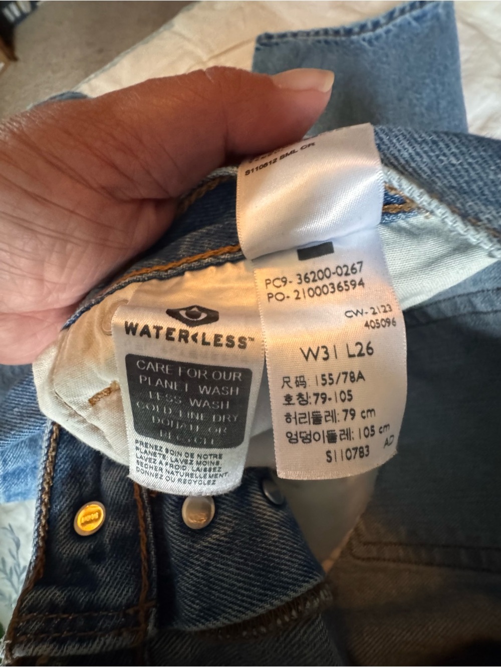 Levi’s 501 Original Crop Jeans – Oxnard Athens Pushed – W31 L26 - Picture 7 of 7